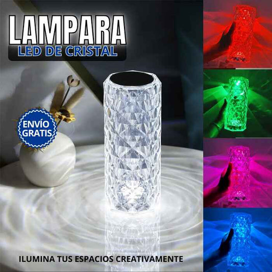 Lámpara de cristal de 16 colores