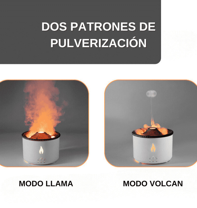 Humidificador de volcán