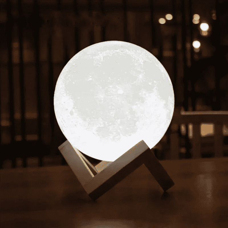 Lámpara luna. Impresionante lámpara de diseño inspirada en la luna