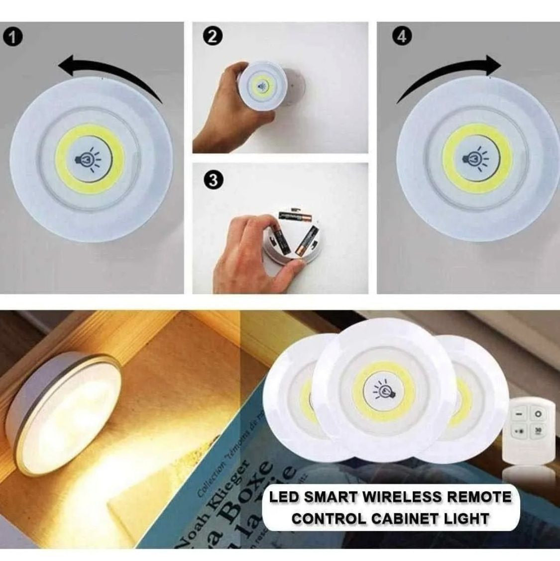 SET DE LUCES X3 INALAMBRICAS CON CONTROL