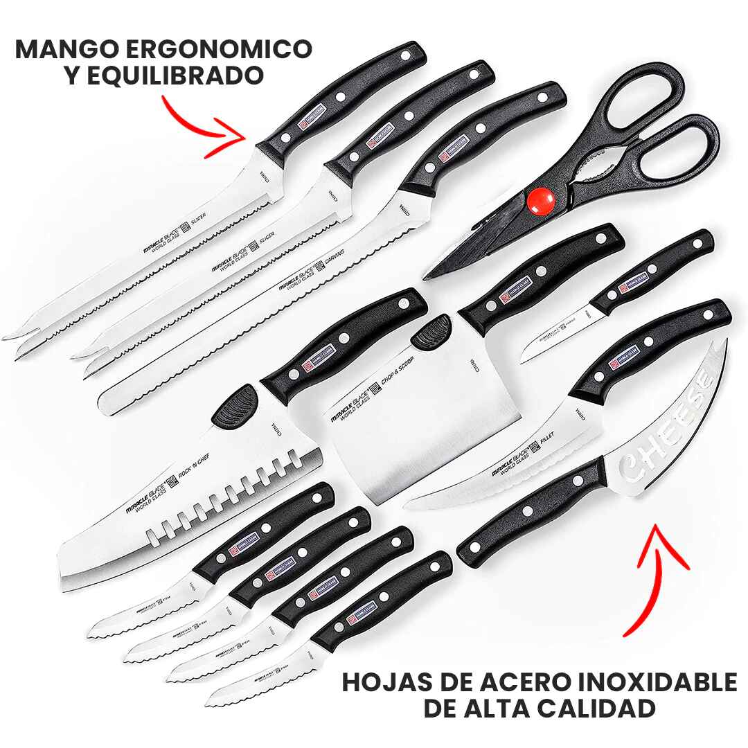 Set de Cuchillos Profesional Chef - 13 Piezas